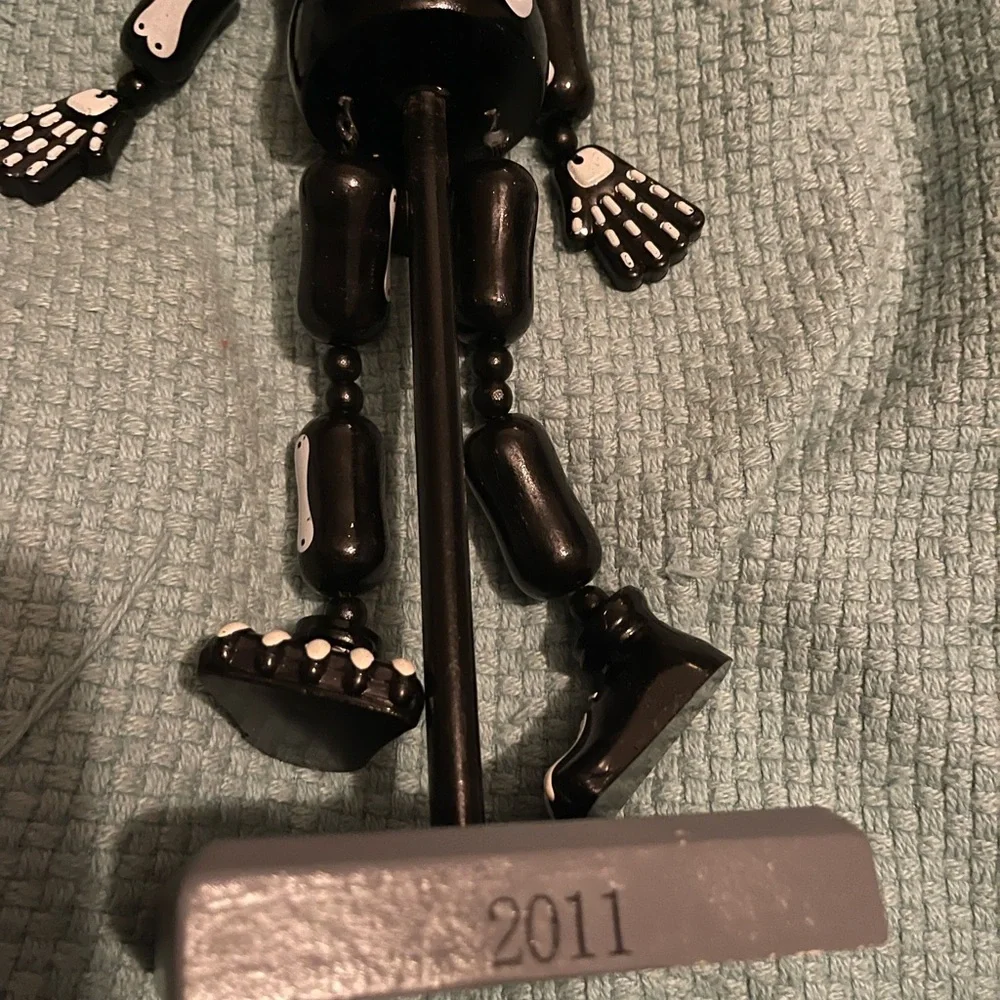 Skeleton Nutcracker Halloween Wood Dangling Limbs 14